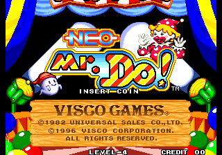 Neo Mr. Do! Title Screen